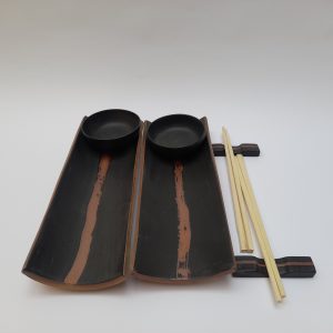Set de sushi negro para 2 personas