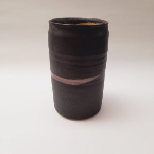 Florero grande negro