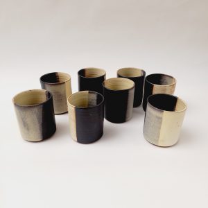 Juego de 8 Vasos bicolor vertical